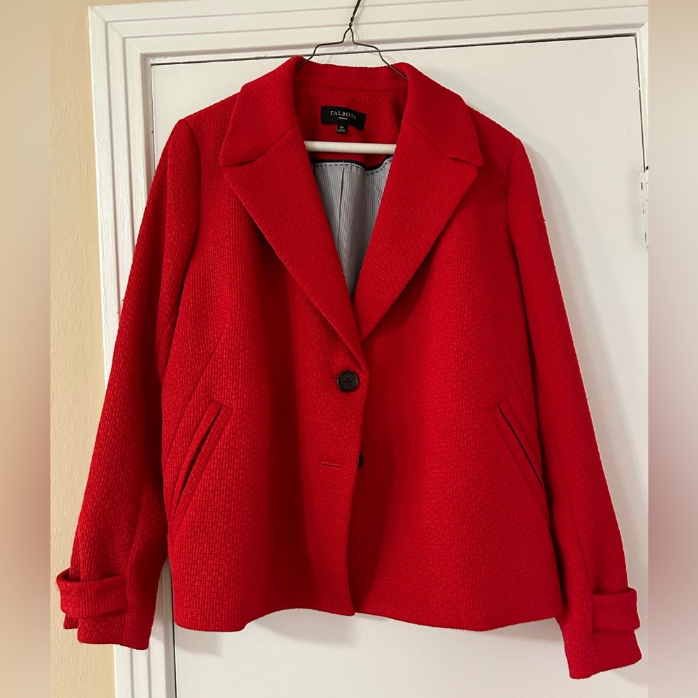 Red Talbots blazer